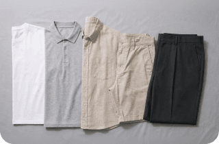 トップス3着とボトムス2着の計5着