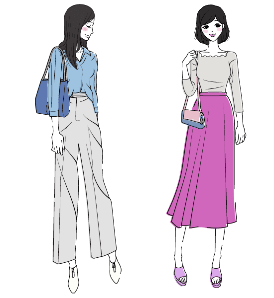 ブルベ夏 パーソナルカラーサマーさんの服装 ファッションのポイント Aircloset Style