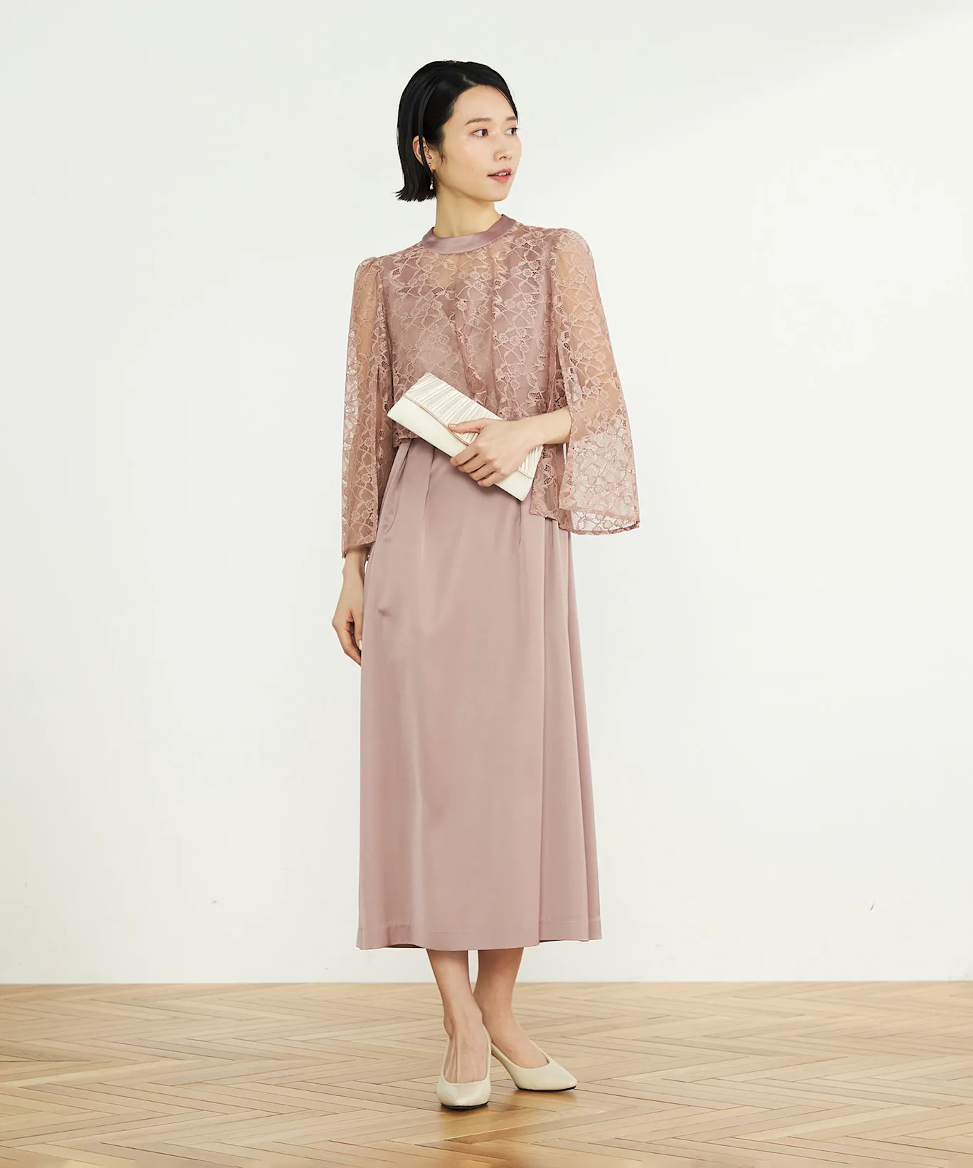 結婚式のきれいめコーデで体型悩みをカバーする方法