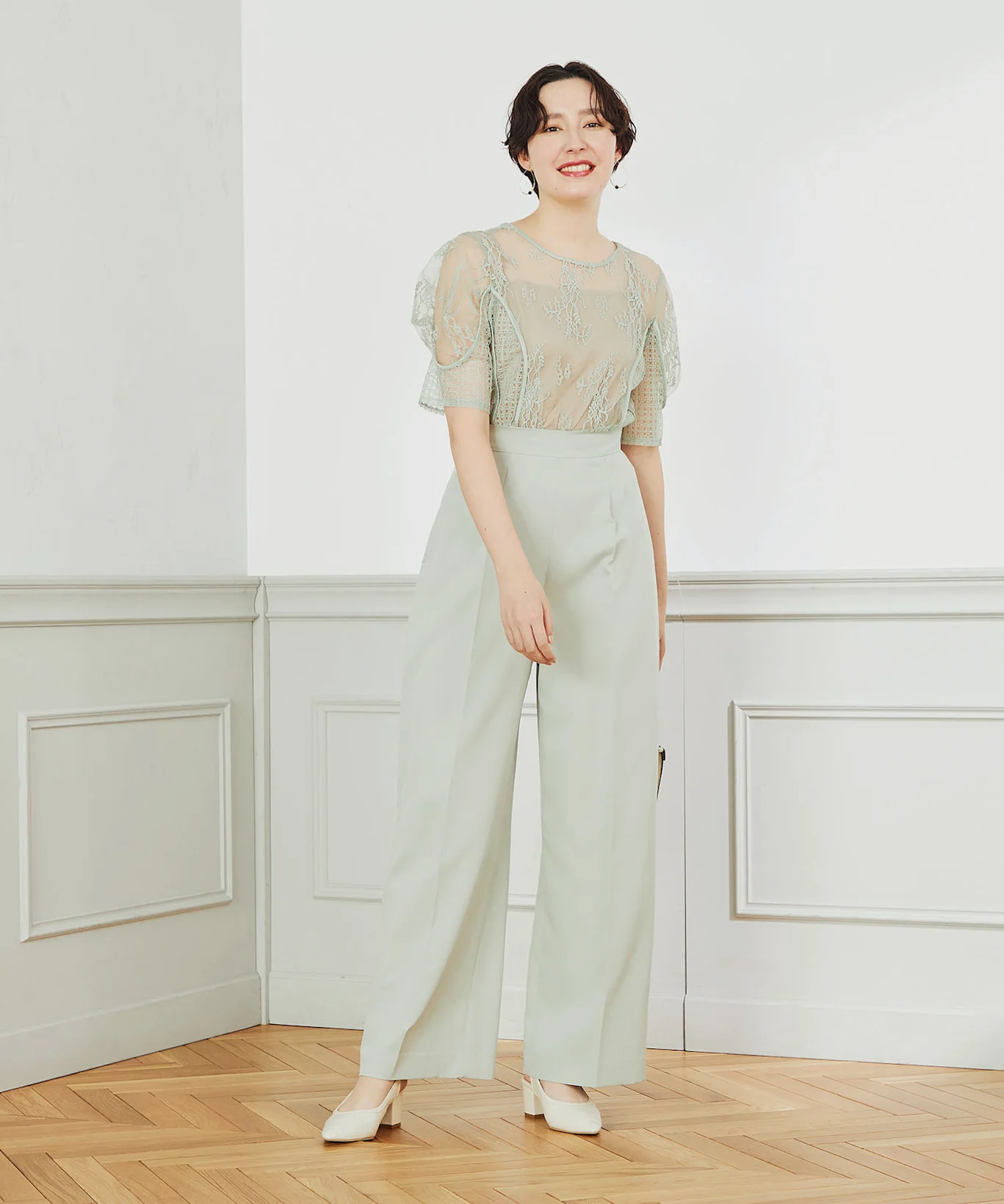 【女性】レセプションパーティーの服装コーデ例 出典:エアクロドレス